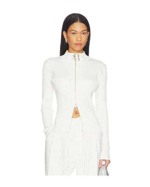 NonChalant Label White Dion Cardigan