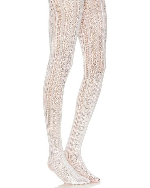 petit moments White Knit Tights