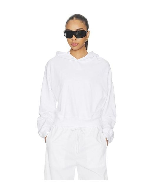 Cotton Citizen White The Roma Hoodie