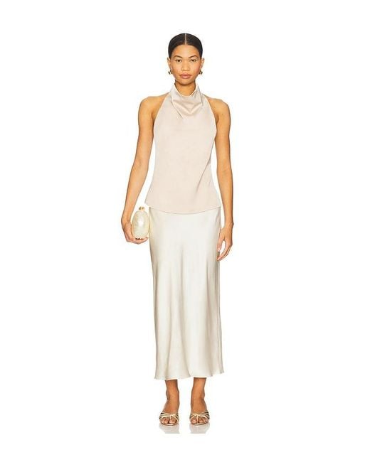 ALL THE WAYS White Beth Halter Top