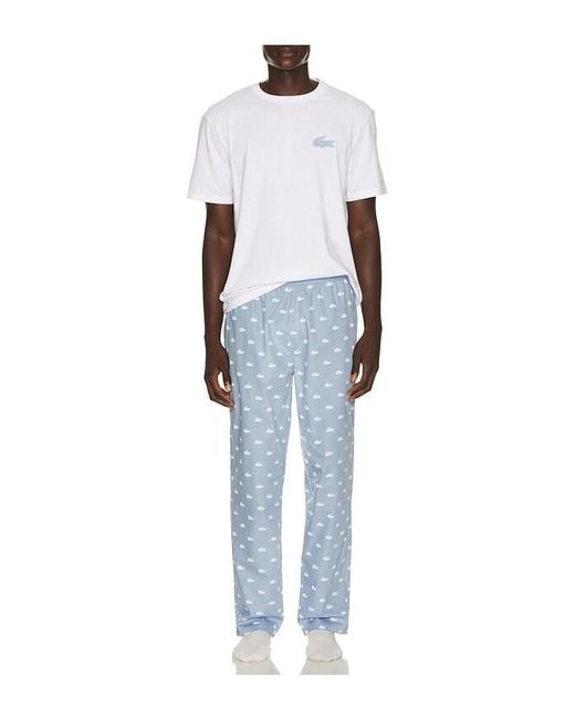 Lacoste Blue Pajama Set for men
