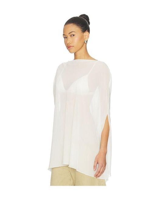 Lioness White Aura Poncho