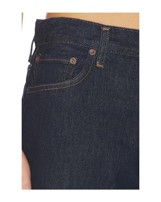 Agolde Blue Leith Oversized Shorts