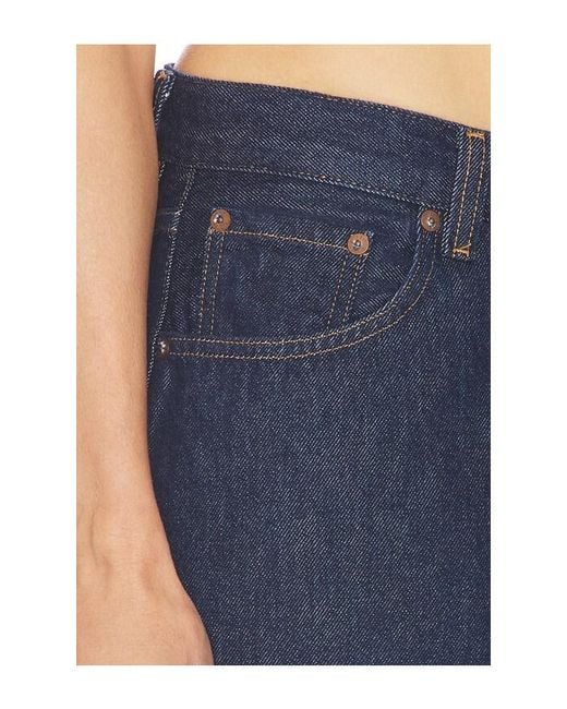 Agolde Blue Rounded Baggy Jeans