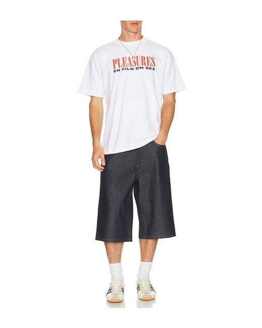 Pleasures White On Film T-Shirt for men