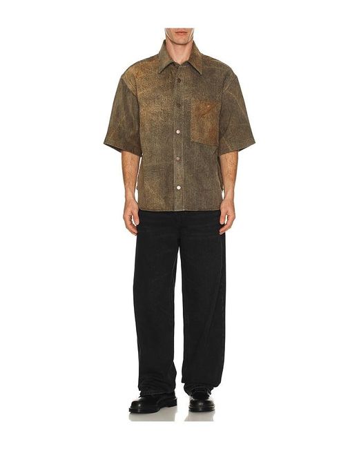 Agolde Brown Watson Shirt for men