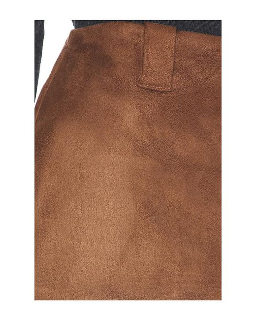 Milkwhite Brown Mini Skirt
