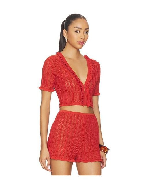 Devon Windsor Red Charlene Top