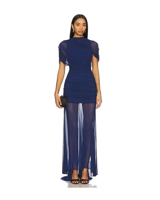 Amanda Uprichard Blue Evianna Gown