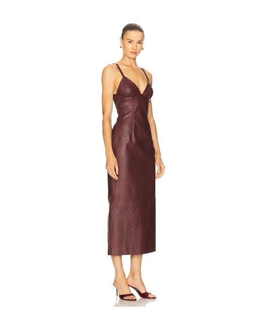 Bardot Red Estine Midi Dress