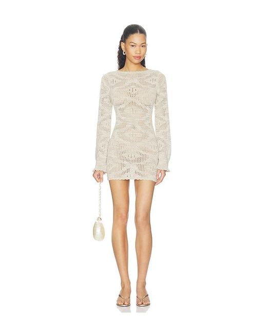 Asta Resort Natural Eve Longsleeve Mini Dress
