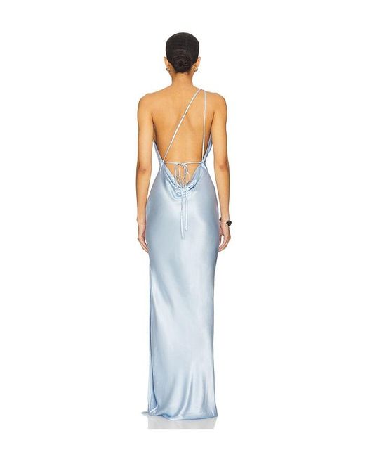 SNDY'S Blue X Revolve Johanna Cowl Neck Maxi