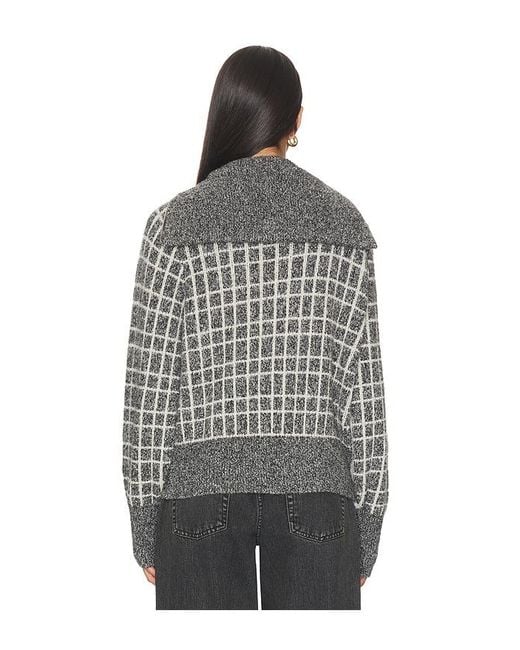 Varley Black Furley Half Zip Knit