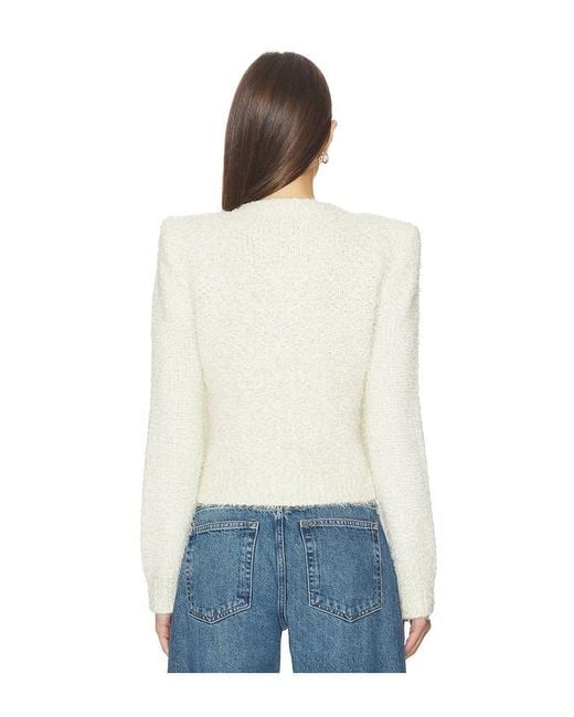 L'Agence White Cardigan Una