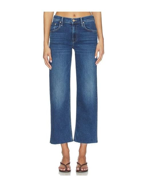 Mother Blue The Newbie Ankle Fray Jeans