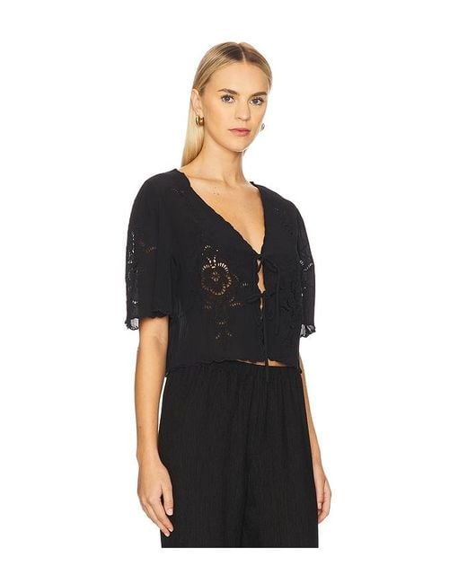 Ba&sh Black Olaya Top