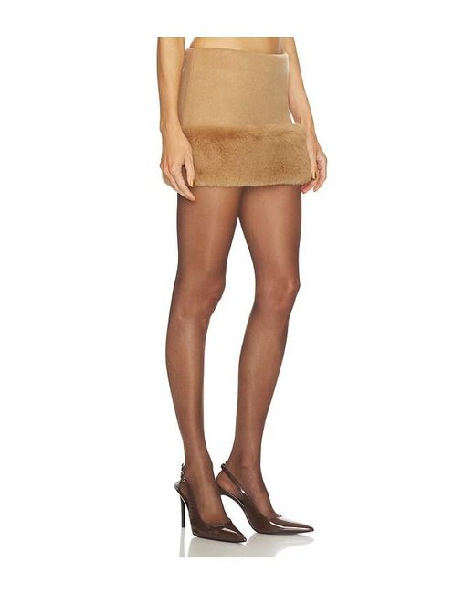 Falda Chelsea En Color Marrón Talla (También En M, S, Xl, Xs) LOBA de color Natural