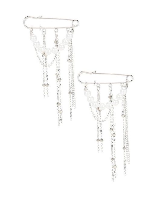 Lovers + Friends White Perla Brooch
