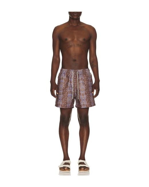 Oas Red Itaca Swim Shorts for men
