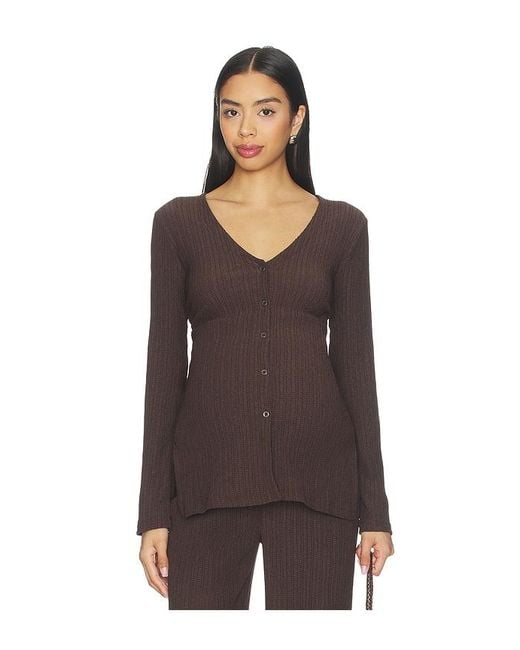 HATCH Brown The Lucia Shirt