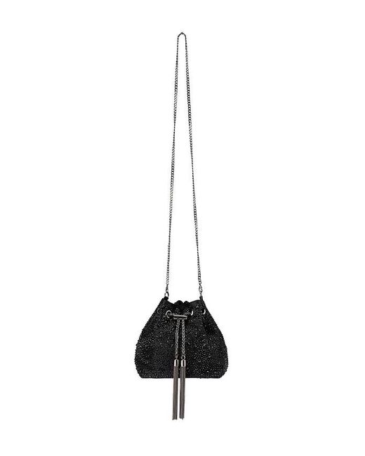 Olga Berg Black Mika Crystal Pouch