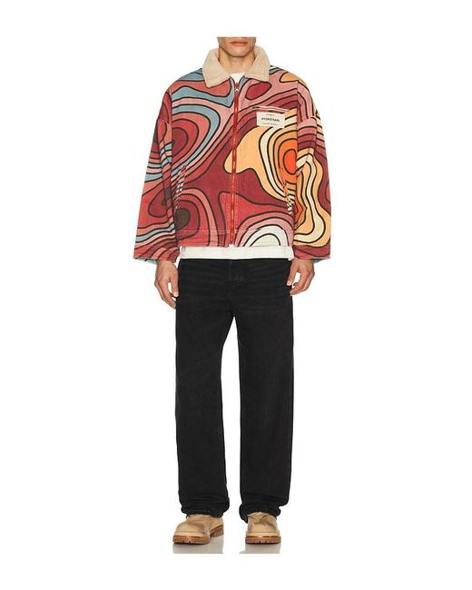 Ryoko Rain Red Reversible 70S Work Jacket for men
