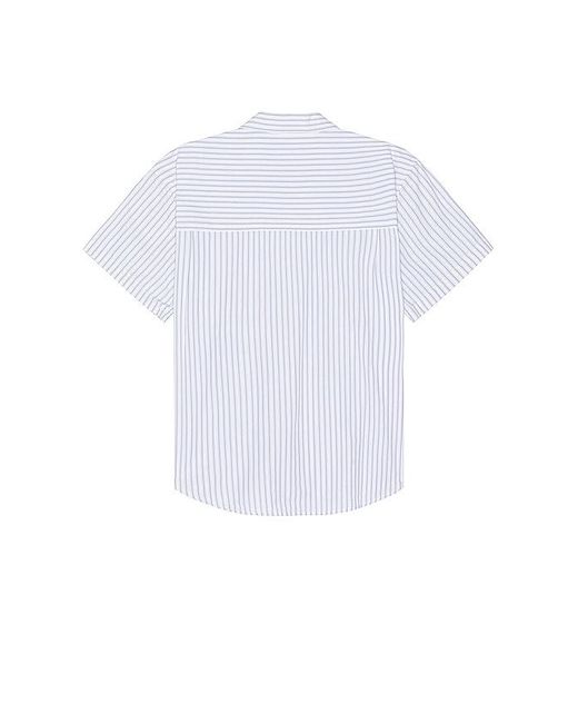Obey White Bigwig Stripe Shirt for men