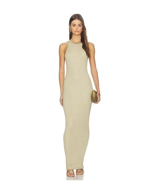 superdown White Rumi Knit Maxi Dress