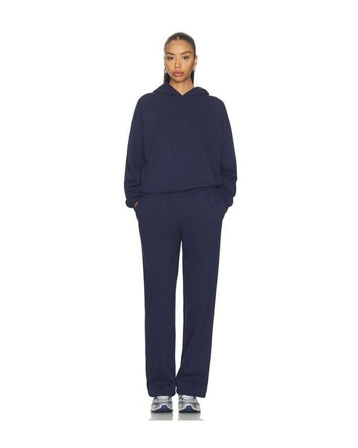 WellBeing + BeingWell Blue Wilde Straight Leg Sweatpant