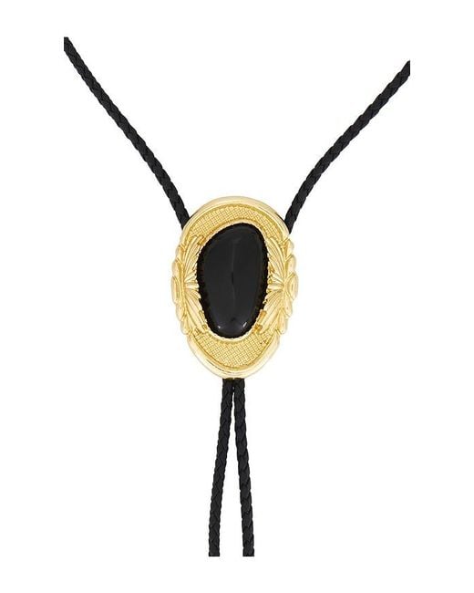 petit moments Black Dolly Bolo Tie Necklace