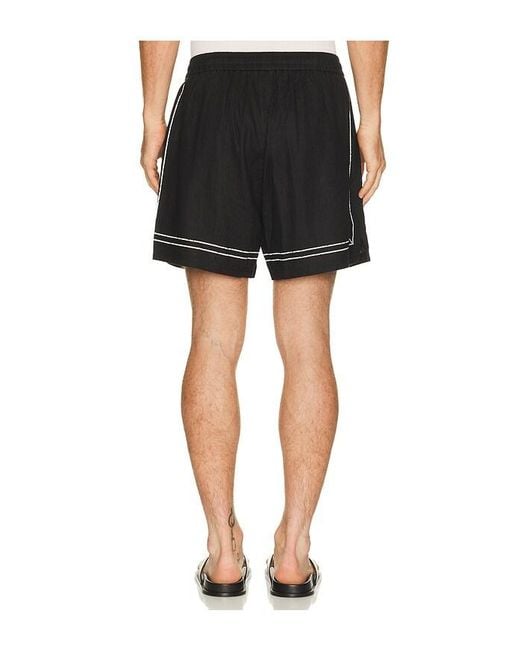 Represent Black Border Short for men