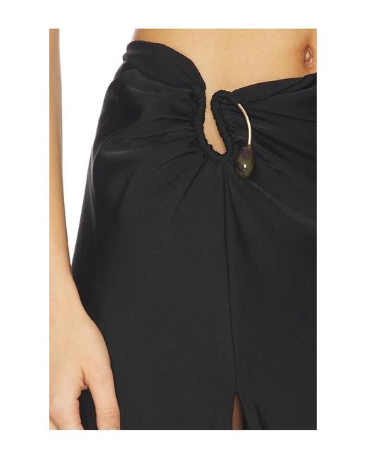 Bardot Black Dylan Split Front Maxi Skirt