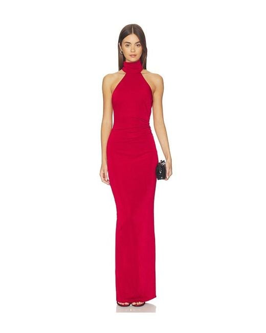 Nookie Red Crush Halter Gown