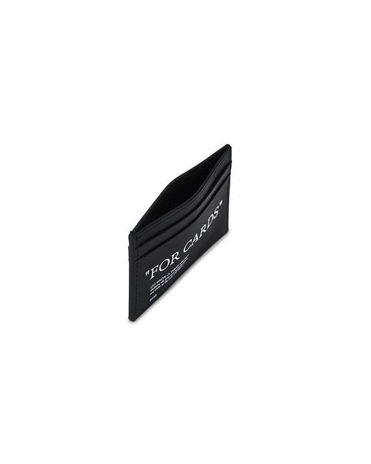 Off-White c/o Virgil Abloh Black Quote Card Case for men