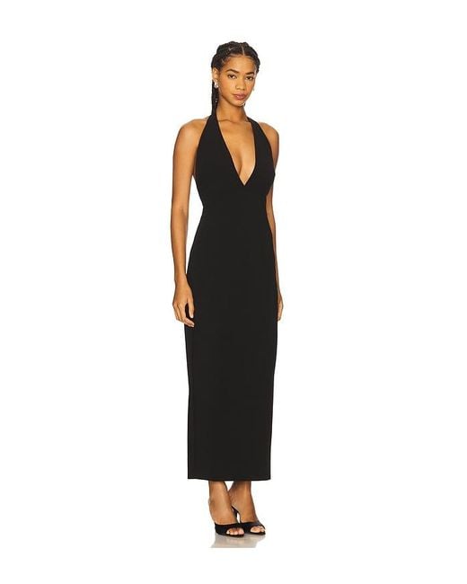 Lovers + Friends Black Saya Maxi Dress