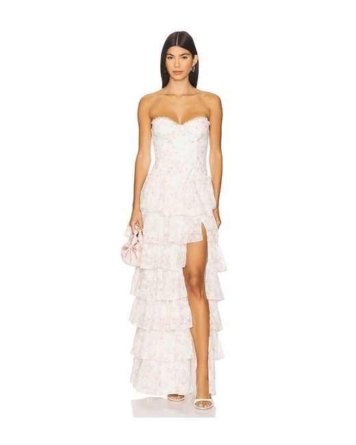 MAJORELLE White Abendkleid Deidre