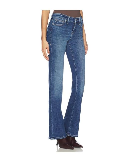 GOOD AMERICAN Blue Good Low Rise Boot Jeans