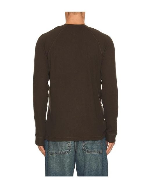 PAIGE Black Abaroa Henley for men