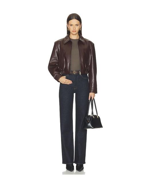 Agolde Brown Nahla Cropped Jacket
