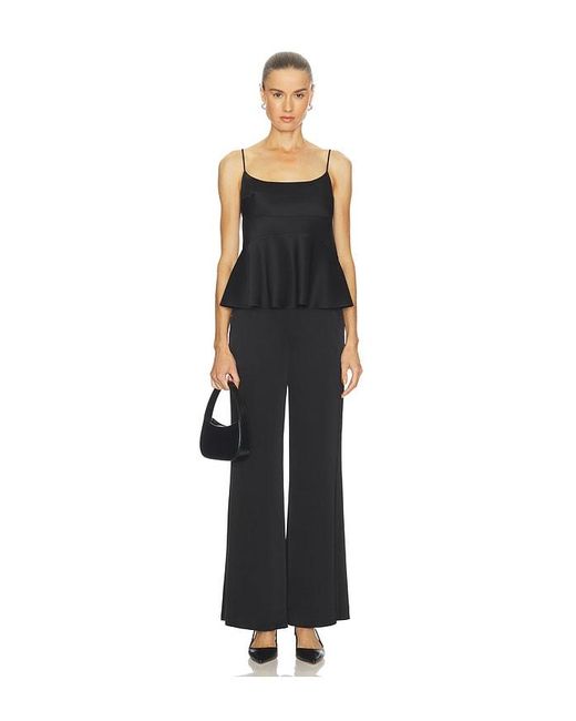 Theory Black Fluid Satin Pant