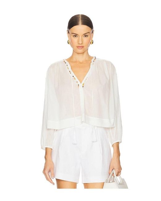 A.L.C. White Jodie Top