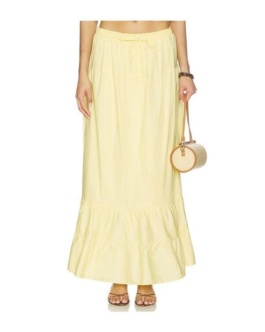 Peixoto Yellow Riley Maxi Skirt