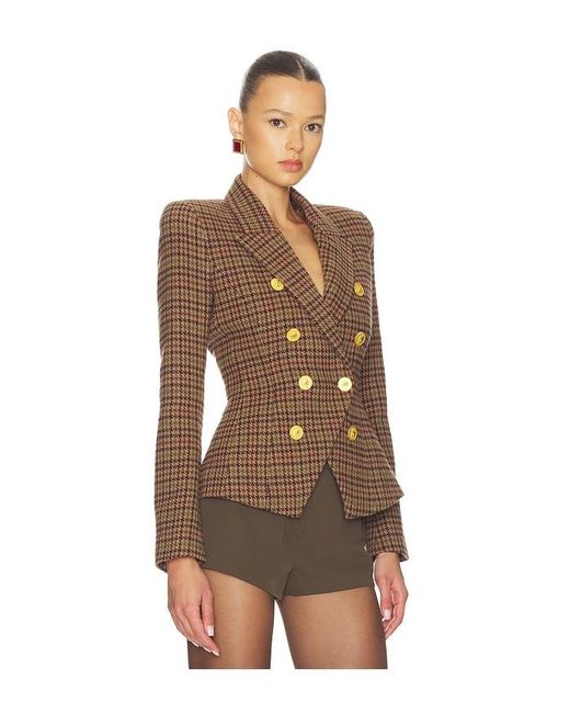 L'Agence Brown Bethany Structured Blazer