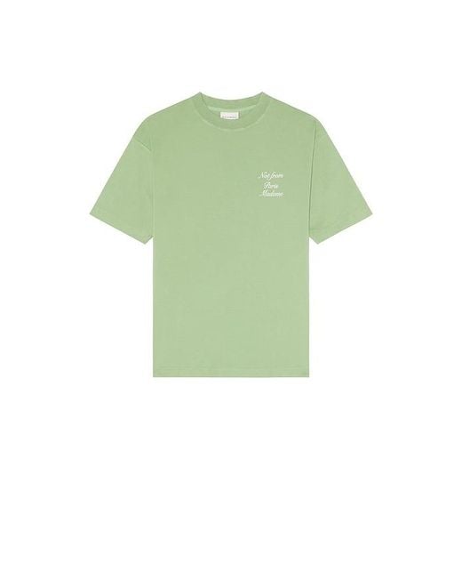 Drole de Monsieur Green Le T-Shirt Slogan Calligraphy for men