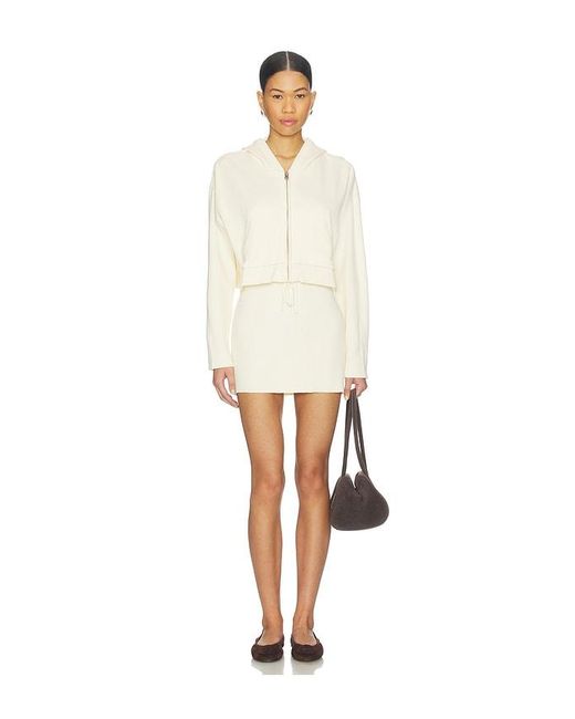 LSPACE White Jet Set Hoodie