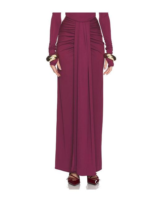 Helsa Red Rock Matte Jersey Long Wrap