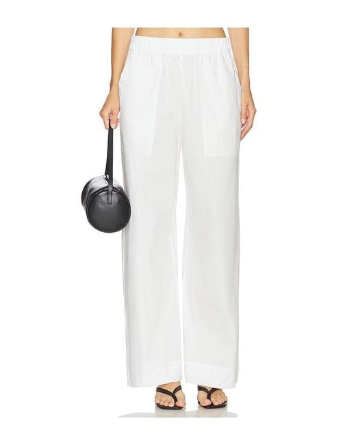 Jonathan Simkhai White Arden Pull On Pant