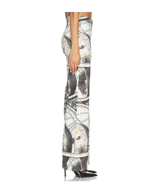 Alice + Olivia White Chic Full Length Jean
