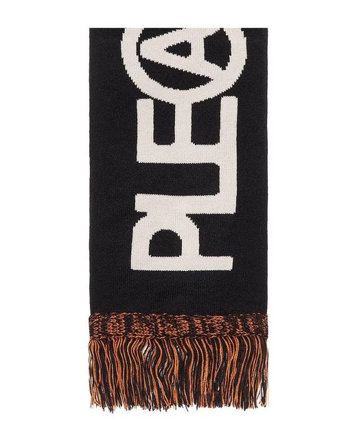 Pleasures Black Zine Scarf for men