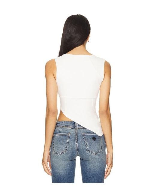 Lovers + Friends Blue Penn Top